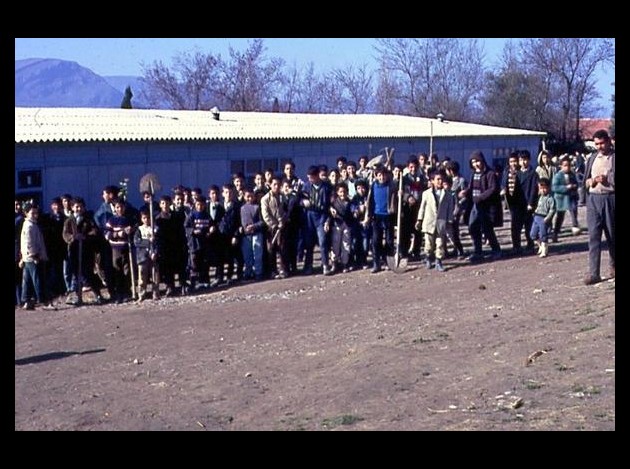 CAMPAGNE DE L'ARBRE A L'ECOLE EN 1967